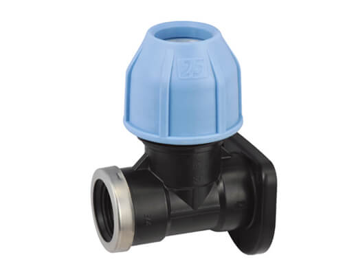 PP Compression Fitting Elbow Wall Plate-DEF PIPELINE